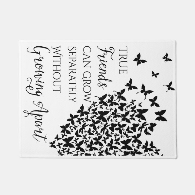 Tapete Coração de Amizade Borboleta (Frente)