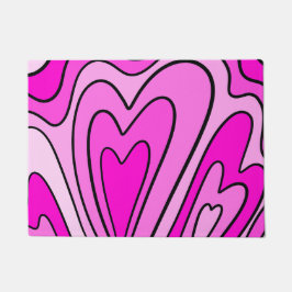 Tapete Coração rosa