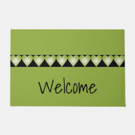 Tapete Coração Verde Detalhado