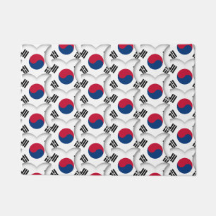 Tapete Corações Coreanos e Bandeira Coreana/Coreia do S