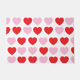 Tapete Corações de Dia de os namorados Vermelho e Rosa