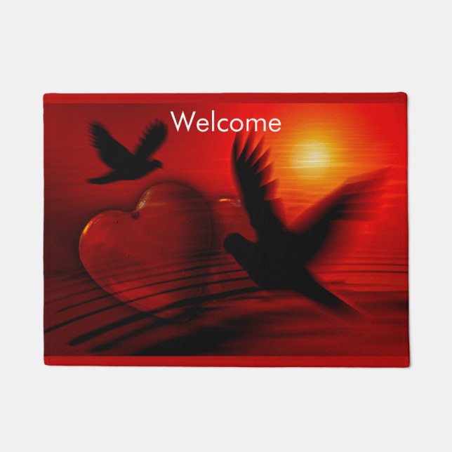 Tapete Corações e Doves (Frente)