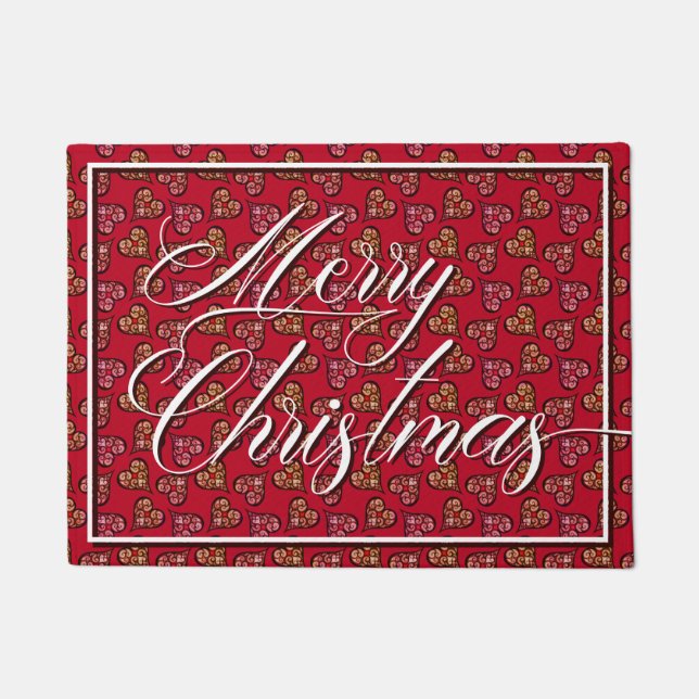 Tapete Corações Vermelhos e Elegantes Boho Corações (Frente)