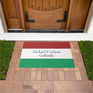 Tapete Cores da Bandeira Italiana Sobrenome Nome Personal