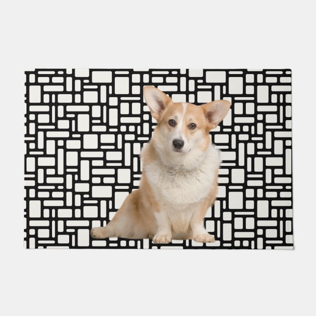 Tapete Corgi Abstrato (Frente)