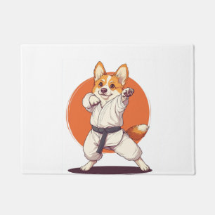 Tapete Corgi de Karatê � Cão de Artes Marciais