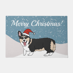 Tapete Corgi de Natal Bonito