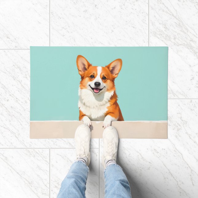 Tapete Corgi Dog Doormat Art (Interior)