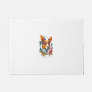 Tapete Corgi Mãe Cachorro Sobrevivente Colorida Proprietá