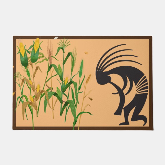 Tapete Cornfield Springtime Kokopelli Doormat (Frente)