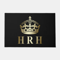 Coroa Real HRH Dourada E Negra