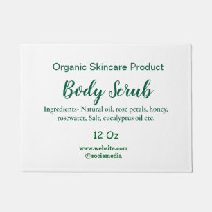 Tapete Corpo natural verde orgânico esfregar manteiga adi