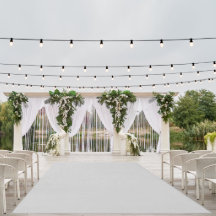 Tapete corredor de casamento ao ar livre cinza cla