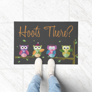 Tapete Corujas bonitas Hoot's Fall Good Welcome
