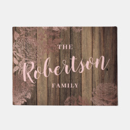 Tapete Costume de rosa de madeira floral rústica elegante