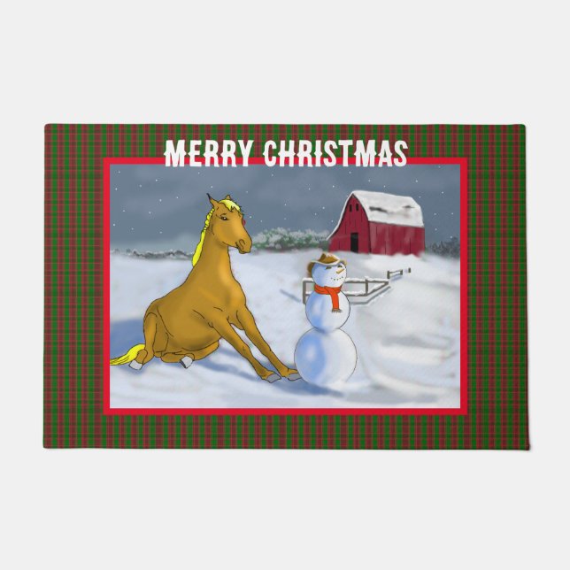 Tapete Cowboy Snowman & Horse (Frente)