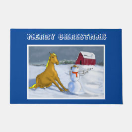 Tapete Cowboy Snowman & Horse