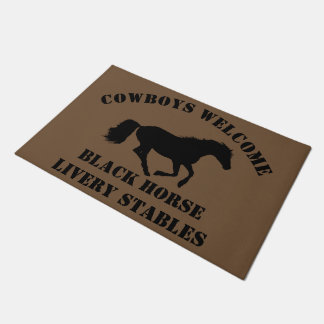 Tapete Cowboys bem-vindos clube de pônei, rancho ou estáb