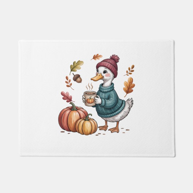 Tapete Cozy Pumpkin Café Goose Fall Art (Frente)