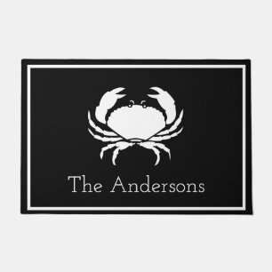 Tapete CRAB WHITE em PRETO - Letra moderna inicial