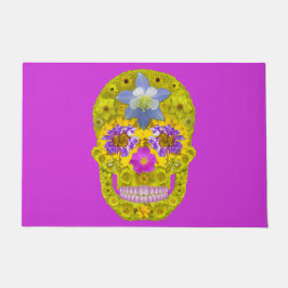 Tapete Crânio 3 da flor