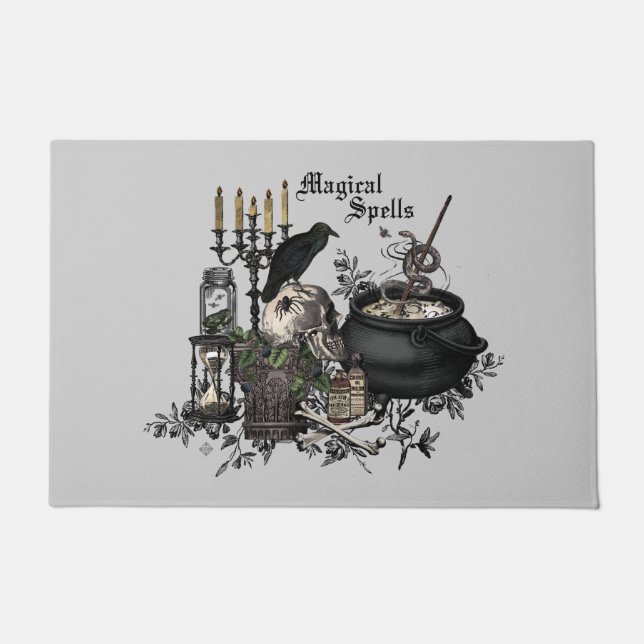 Tapete Crânio de Halloween moderno (Frente)