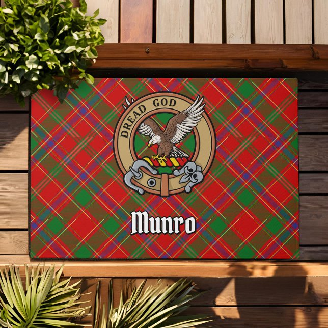 Tapete Crest do Clã Munro sobre Tartan (Criador carregado)