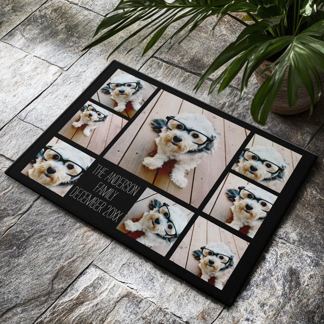 Tapete Criar uma Colagem de Fotos Personalizada com 8 Fot (Custom Welcome Mat)