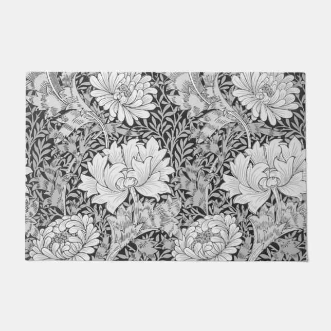 Tapete Crisântemo Cinza, William Morris (Frente)