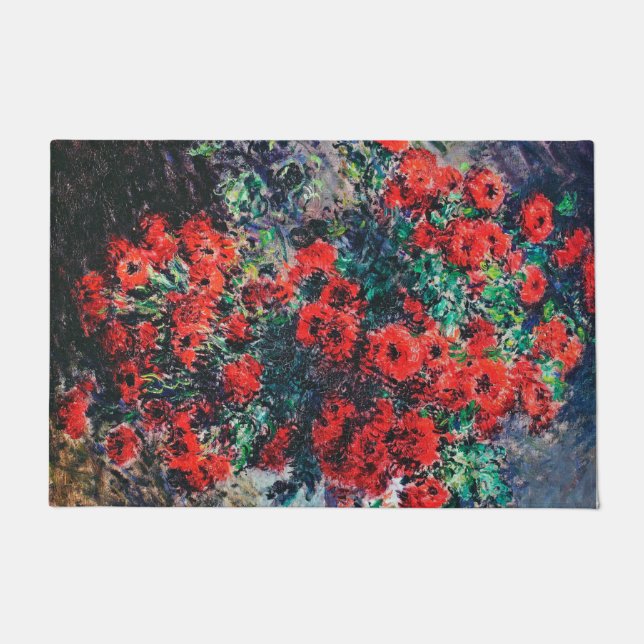 Tapete Crísantemo Vermelho, Monet (Frente)