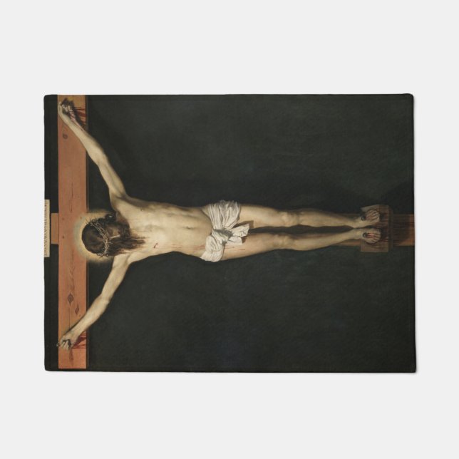 Tapete Cristo Crucificado na Cruz (Fé) (Velazquez) (Frente)