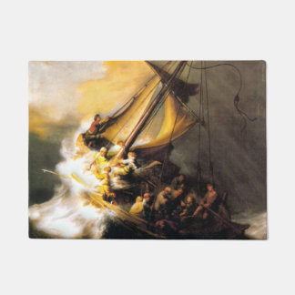 Tapete Cristo na tempestade no mar de Galilee Rembrandt