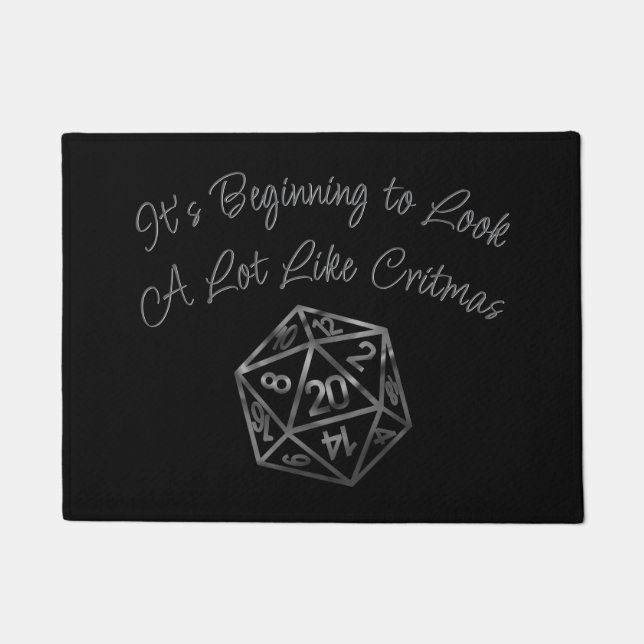 Tapete Critérios RPG | Fantasy Tabletop Retro Gamer Dice (Frente)