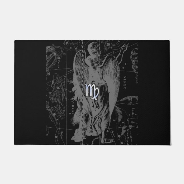 Tapete Cromo como Virgo Zodiac Sinal em Hevélio (Frente)