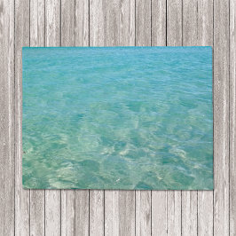 Tapete Crystal Clear Blue Beach Water
