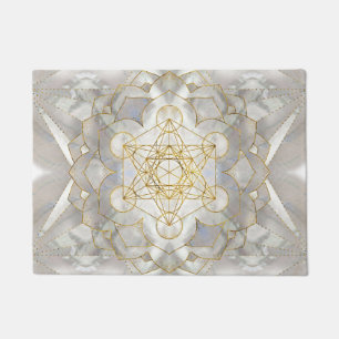 Tapete Cubo de Metatrão em Geometria Sagrada de Lotus