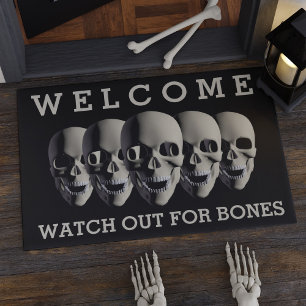 Tapete Cuidado Com A Porta De Boas-Vindas Do Halloween