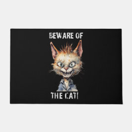 Tapete Cuidado Com A Porta Do Gato