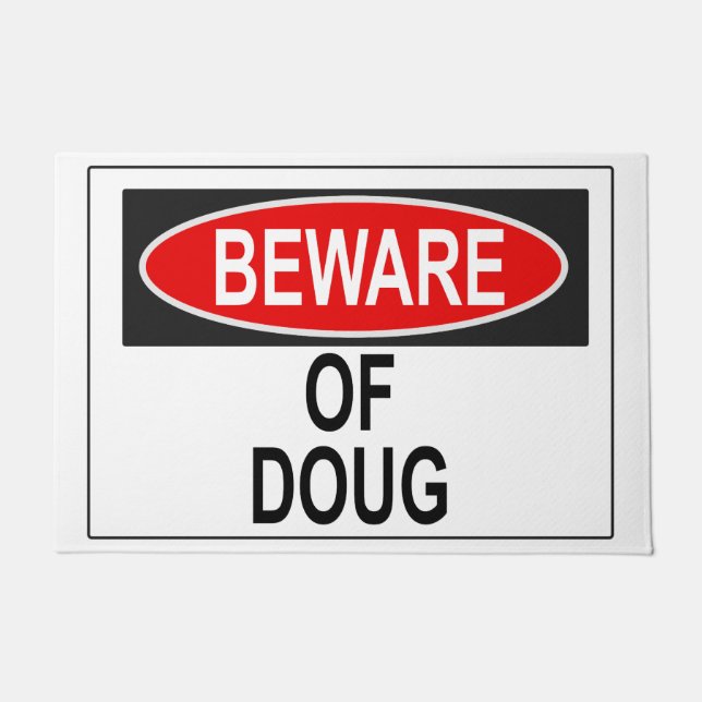 Tapete Cuidado com Doug Doormat (Frente)