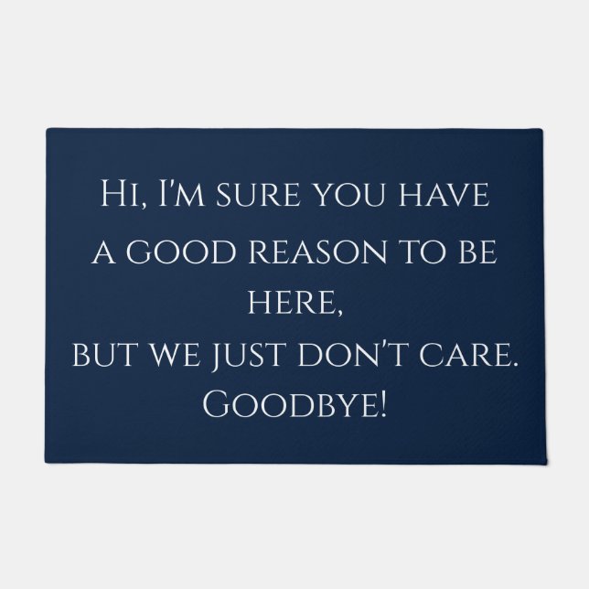 Tapete Cumprimento rude engraçado (Frente)