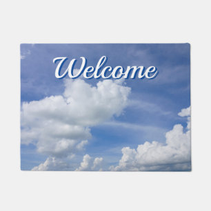 Tapete Cumulus Puff Bem-Vindo Porta