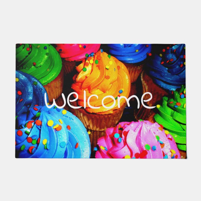 Tapete cupcakes vibrantes (Frente)