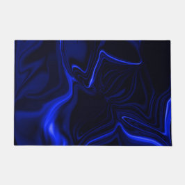 Tapete Curvas azuis em imagem azul escura.