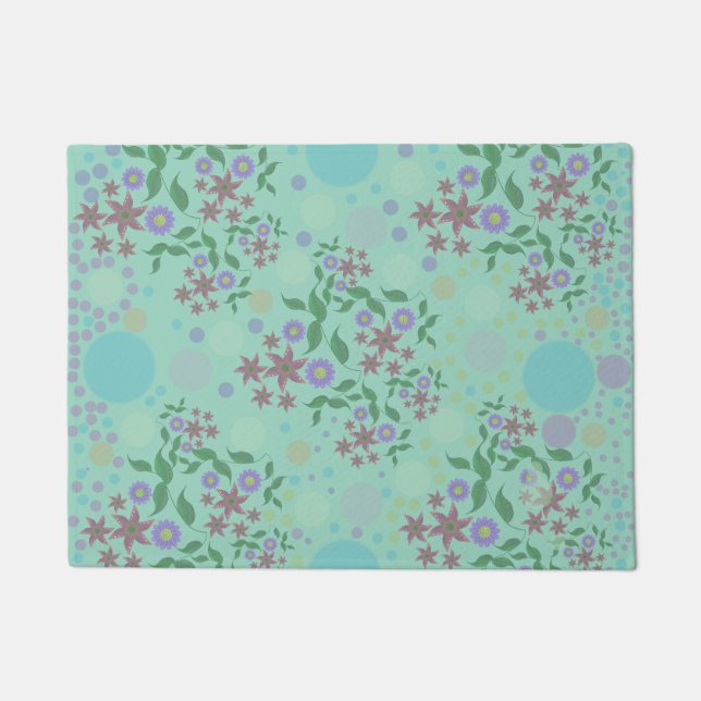 Tapete Custom Cute Kidcore Confetti Floral & Vine Pattern (Frente)