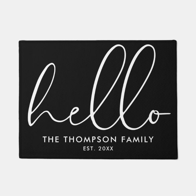 Tapete Custom Family Name Hello Welcome (Frente)