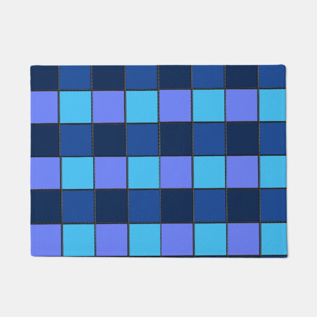 Tapete Custom  Mosaic Tile & Pixel Grid Pattern (Frente)