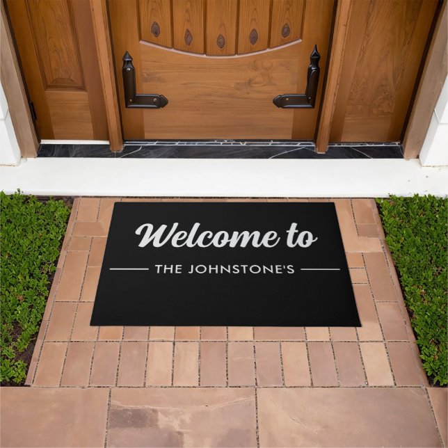 Tapete Custom Printed Welcome Mat with Name or Design (Ar livre)
