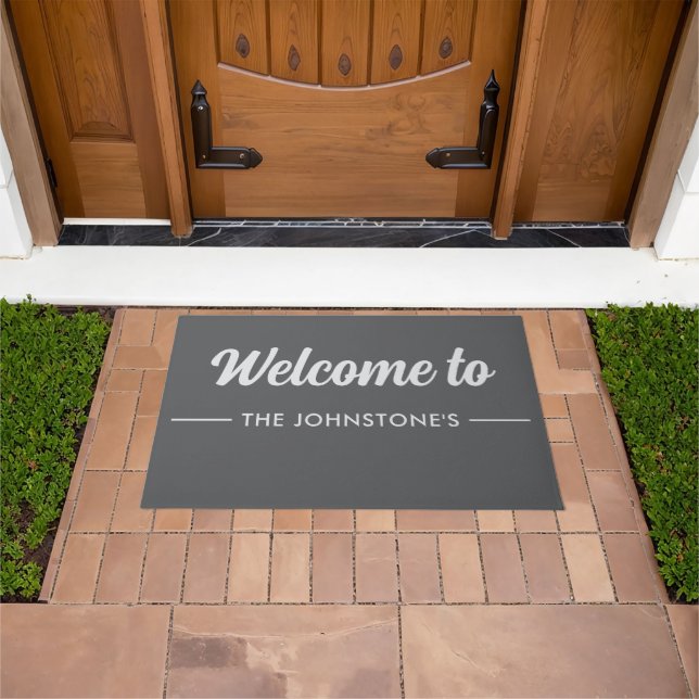 Tapete Custom Printed Welcome Mat with Name or Design (Ar livre)