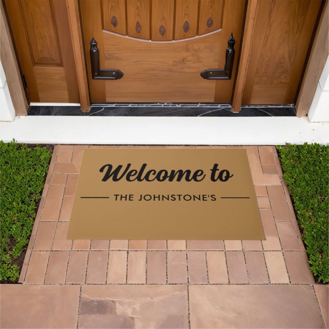 Tapete Custom Printed Welcome Mat with Name or Design (Ar livre)