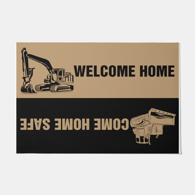 Tapete Custom Welcome Home Rug - Gift For Him (Frente)